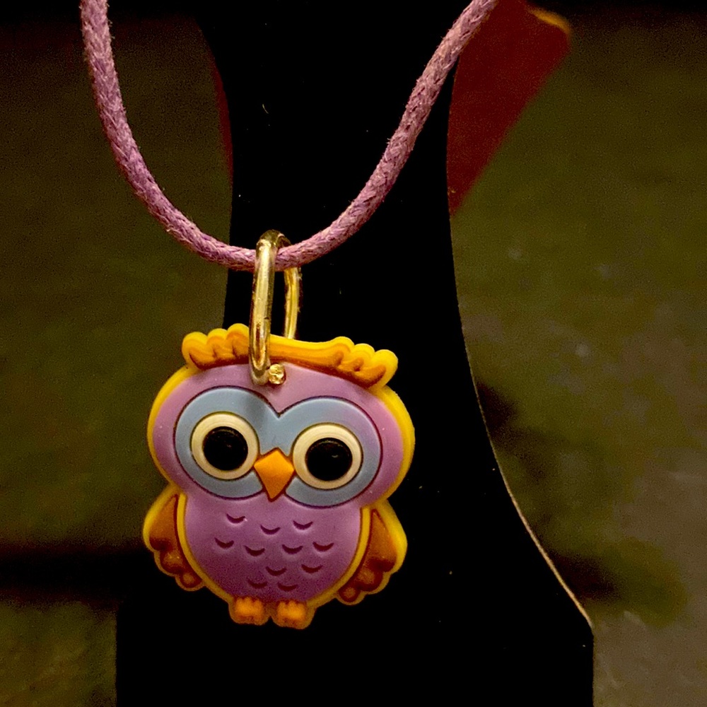 Purple Owl necklace